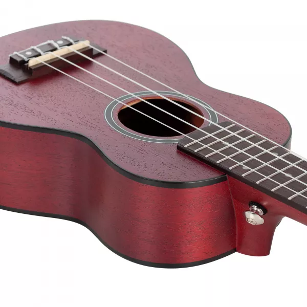 Mahogany Series Укулеле сопрано, с чехлом, красный, Cascha, HH-2263  рис.2 