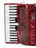 Аккордеон 34/48/5, красный, с футляром, Aurus, JH2005-RED
