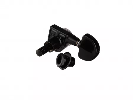 Колки для гитары 3+3, локовые, черные, Gotoh, SG381-MGT-20-B-L3+R3