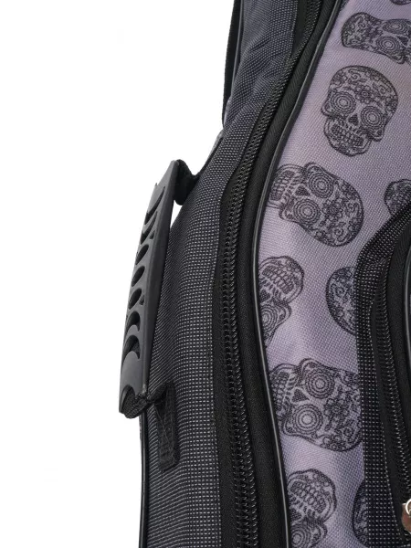 Чехол для классической  гитары, MEZZO, MZ-ChGC-3skull2/grey  рис.2 