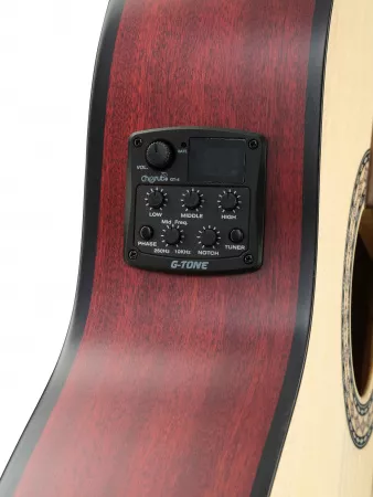 LAG1C Классическая гитара со звукоснимателем, MIG Guitars, LAG1C-SAM24