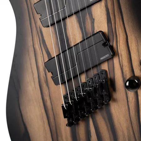 KX Series Электрогитара мультимензурная 7-струнная, черная, Cort, KX507MS-Pale-Moon-NBB