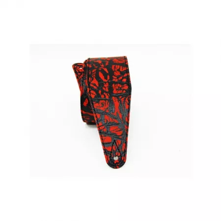Leather Tigina Ремень для гитары, кожаный, лава, Fidel, FL8009LT