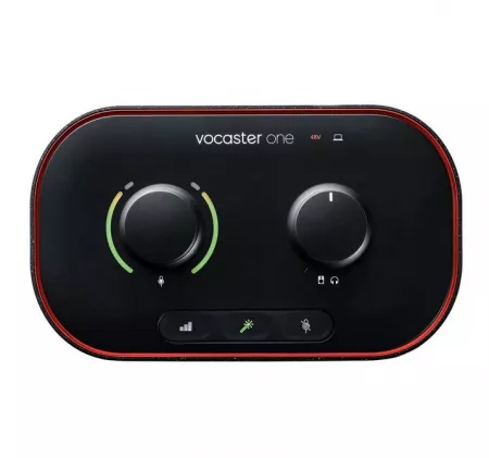 Vocaster One Звуковая карта вокальная USB, 24 бит/48 кГц, Focusrite, Vocaster-One