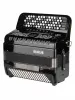 Аккордеон кнопочный 70/120/7/2, черный, с футляром, Aurus, JH5120-BLACK