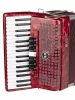 Аккордеон 34/72/7/2, красный, с футляром, Aurus, JH2021-RED