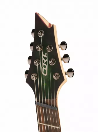 KX Series Электрогитара 7-струнная, мультимензурная, зеленая,  Cort, KX507MS-SDG