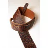 Leather Tigina Ремень для гитары, кожаный, закат в джунглях, Fidel, FL8004LT