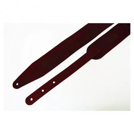 Leather Ремень для гитары, кожаный, цвет махагон, Fidel, FL50035L