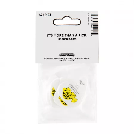 Tortex Wedge Медиаторы 12шт, толщина 0,73мм, Dunlop, 424P.73