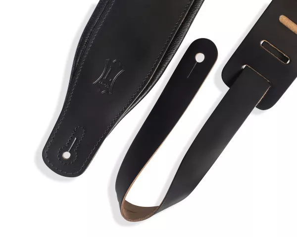 Classics Series Ремень для гитары, кожаный, черный, Levy's, M26PD-BLK  рис.2 
