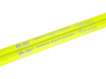 (10101003031) Fluorescent Series 5A Барабанные палочки, желтые, орех гикори, HUN, 10101003001