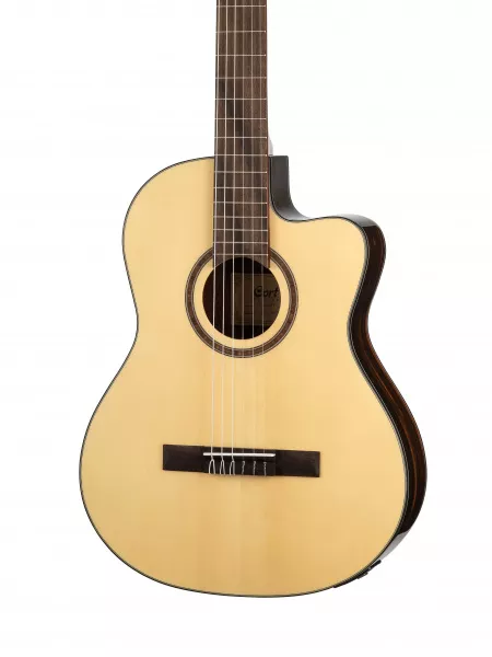 Classic Series Классическая гитара со звукоснимателем, с вырезом, Cort, AC160CFTL-NAT  рис.2 
