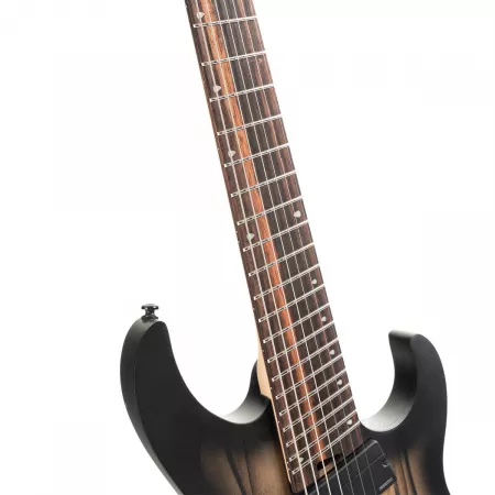 KX Series Электрогитара мультимензурная 7-струнная, черная, Cort, KX507MS-Pale-Moon-NBB