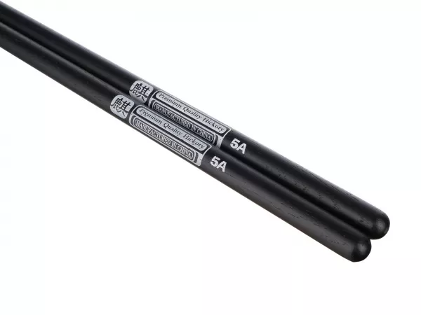 Colored Series QI 5A BLACK Барабанные палочки, орех гикори, черные, HUN, 10103006  рис.2 