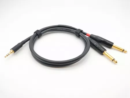 Кабель 3,5-2хJack, 1м, ZZcable, G52-3,5-2J-0100-0
