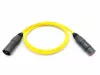 Кабель микрофонный (балансный), желтый, 1м, ZZcable, E1-XLR-M-F-0100-4