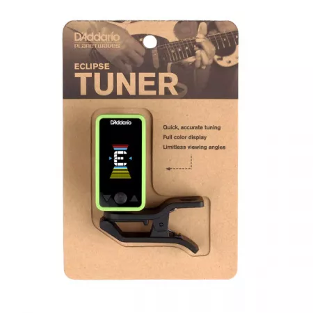 PW-CT-17GN Eclipse Тюнер на прищепке, зеленый, Planet Waves