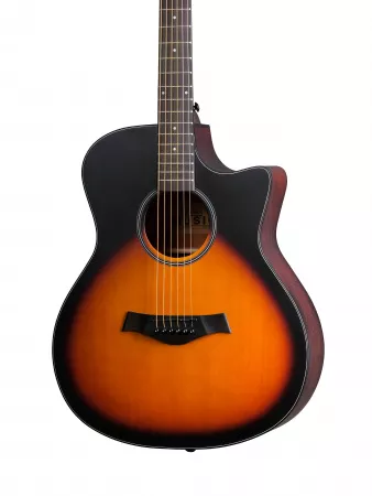 Гитара акустическая, с вырезом, санберст, Foix, ZA-83CM-VS