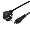 Кабель питания евровилка CEE 7/7-IEC 320 C5 1.8м ПВХ, 0.75мм, черный, GoPower, 00-00024056