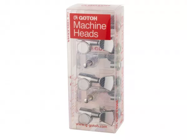 Колки для гитары 3+3, хром, Gotoh, SG381-04-C-L3+R3  рис.2 