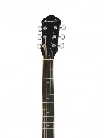 Акустическая гитара, с вырезом, черная, Naranda, HS-3911-BK