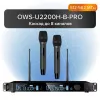 Двухканальная радиосистема, 2 ручных передатчика, Октава, OWS-U2200H-B-PRO