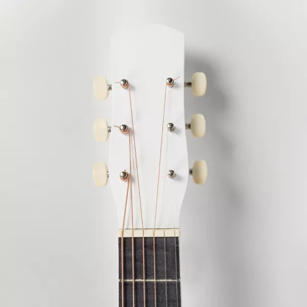 Акустическая гитара, с вырезом, белая, АККОРД, ACD-40A-3-WH  рис.2 
