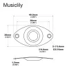 Накладка выходного разъема гитары, золото, Musiclily, MX2641GD