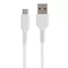 Кабель GP21M USB (m)-microUSB (m) 2.4A силикон белый, GoPower, 00-00028364