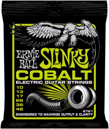 2721 Cobalt Regular Slinky Комплект cтрун для электрогитары, кобальт 10-46, Ernie Ball