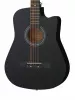 Акустическая гитара, с вырезом, черная, Foix, FFG-3810C-BK