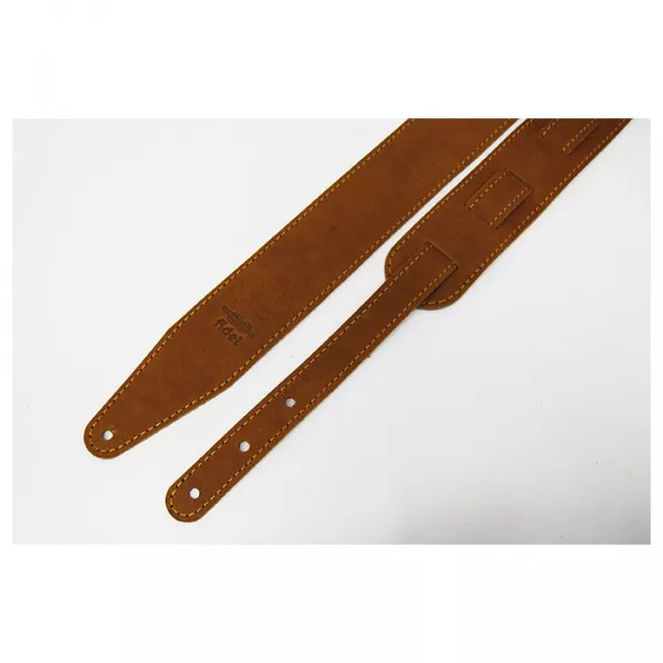 Leather 11 Ремень для гитары, кожаный, орех, Fidel, FL66026L11  рис.2 