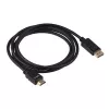 Кабель DisplayPort (m)-HDMI (m) 1.8м ПВХ ver.2.0, черный, GoPower, 00-00027493