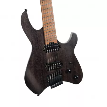 Space series Электрогитара безголовая, черная, с чехлом, Cort, Space-G6MS-SGTK-WBAG