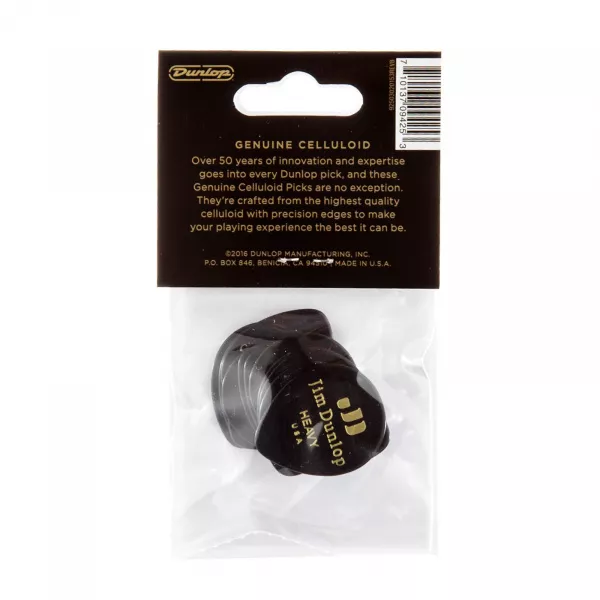 Black Teardrop Медиаторы, 12шт, капля, толстые, Dunlop, 485P03HV  рис.2 