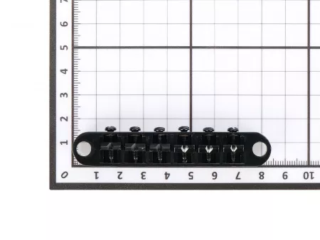 Бридж Tune-O-Matic, черный, Metallor, BM-02-BK