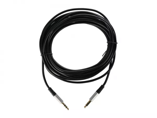 Кабель AUX Jack 3.5мм(m)-Jack 3.5мм(m), 5м, ПВХ, GoPower, 00-00032068  рис.2 