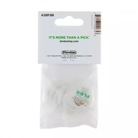 Tortex Flex Медиаторы, 12шт, толщина 0,88мм, Dunlop, 428P.88