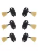 Колки для гитары 3+3, локовые, черные, Gotoh, SD90-HAPM-SL-B-L3+R3