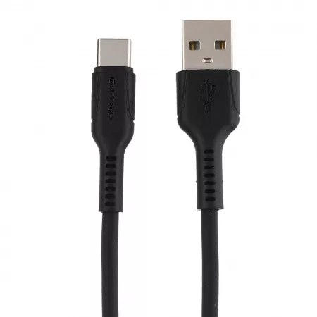 Кабель GP21T USB (m)-Type-C (m) 3.0A 27W силикон черный, GoPower, 00-00028374