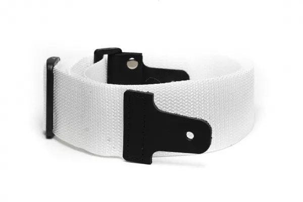 Ремень для гитары, нейлоновый, белый, Mamba straps, MB5011-067  рис.2 