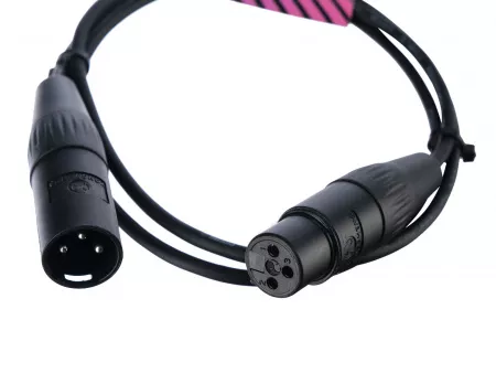 Кабель микрофонный 1м, ZZcable, E14-XLR-M-F-0100-0