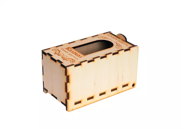 GH-BOXPRINTL Коробочка для хрустального колокольчика, малая, Гусь Хрустальный