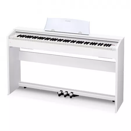 Privia Цифровое пианино со стойкой и педалями, белое, Casio, PX-770WE
