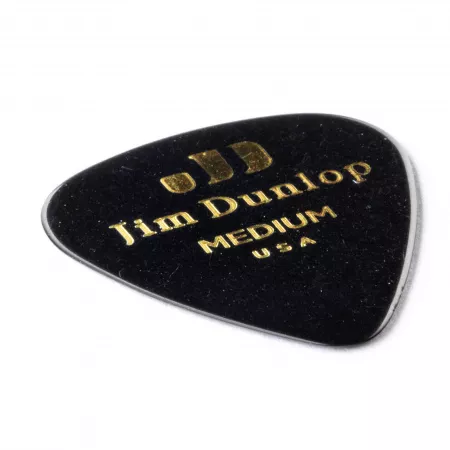 Genuine Celluloid Медиаторы, 12шт, средние, черные, Dunlop, 483P03MD