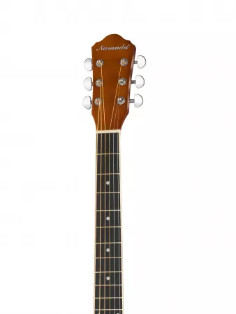 Акустическая гитара, с вырезом, красный санберст, Naranda, HS-4140-MAS