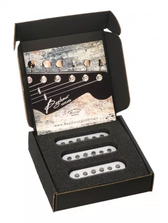 True Vintage Stratocaster Комплект магнитных звукоснимателей, белый, Bagdasar guitars, BGP401SW