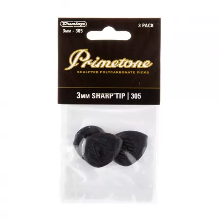 Primetone Медиаторы, 3шт, 3мм, острый кончик, Dunlop, 477P305