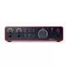 Звуковая карта USB, 24бит/192 кГц, 2 входа-2 выхода, Focusrite, Scarlett-2i2-4th-gen